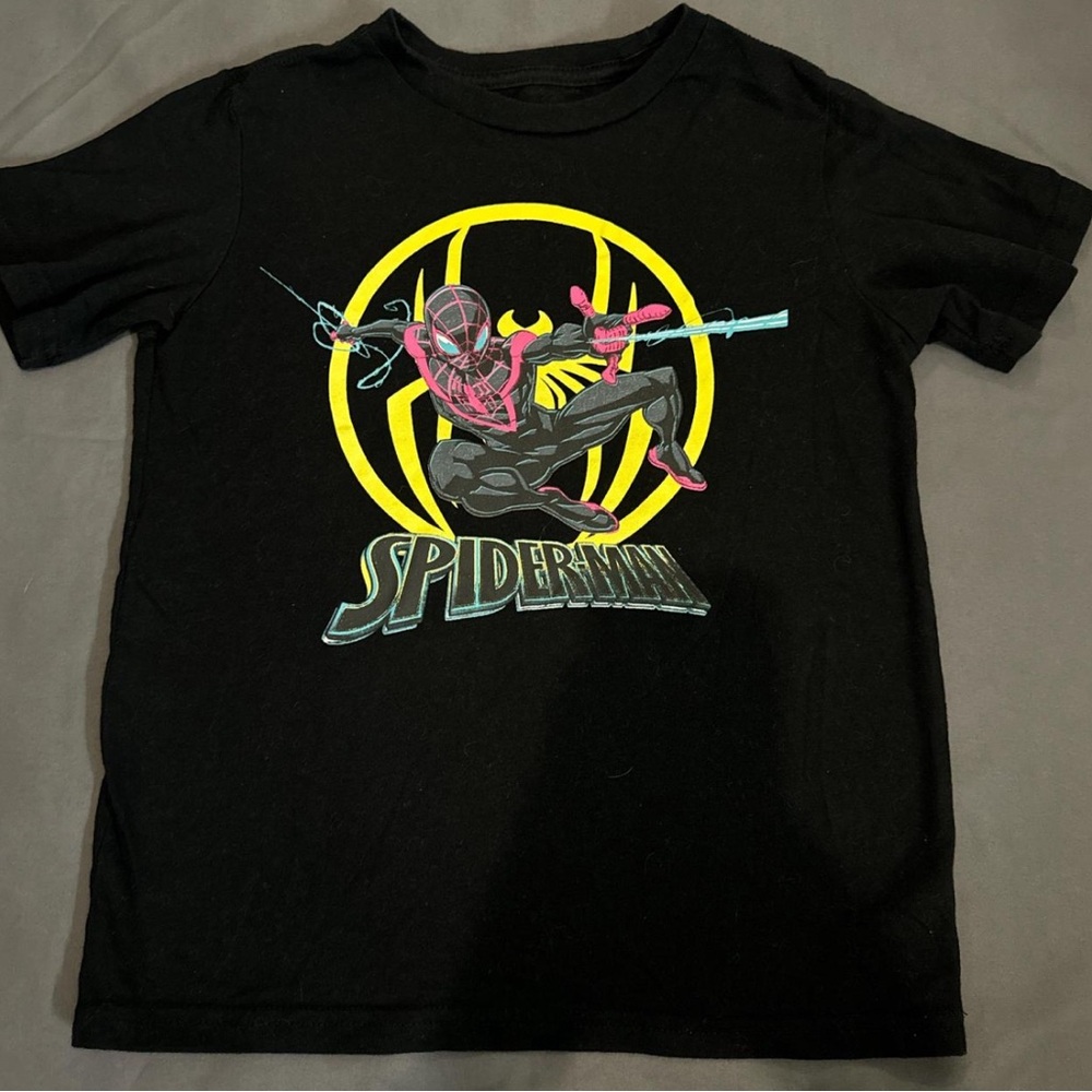 Black Spider-Man Graphic T-Shirt